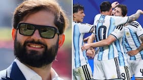 Incendió la web y le dijeron de todo: la efusiva reacción de Gabriel Boric al triunfo de Argentina sobre Egipto