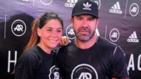 Las fotos de Marcelo Salas con su hija y los famosos del team Adidas en el Maratón de Santiago