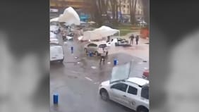 Fuerte ráfaga de viento impacta en redes sociales en medio del temporal que afecta al sur