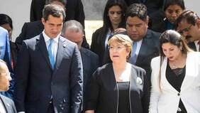 Bachelet impulsa liberación de "presos políticos" en Venezuela, asegura Guaidó