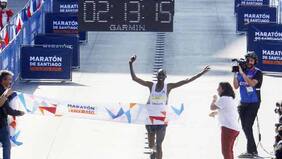 Keniano Jacob Kibet ganó el maratón de Santiago