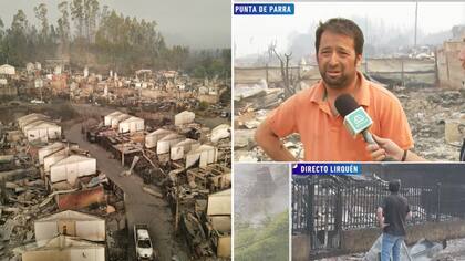 “Le digo a mi empresa que no voy a poder llegar, perdí todo”: Damnificado avisó por TV tras tragedia de los incendios