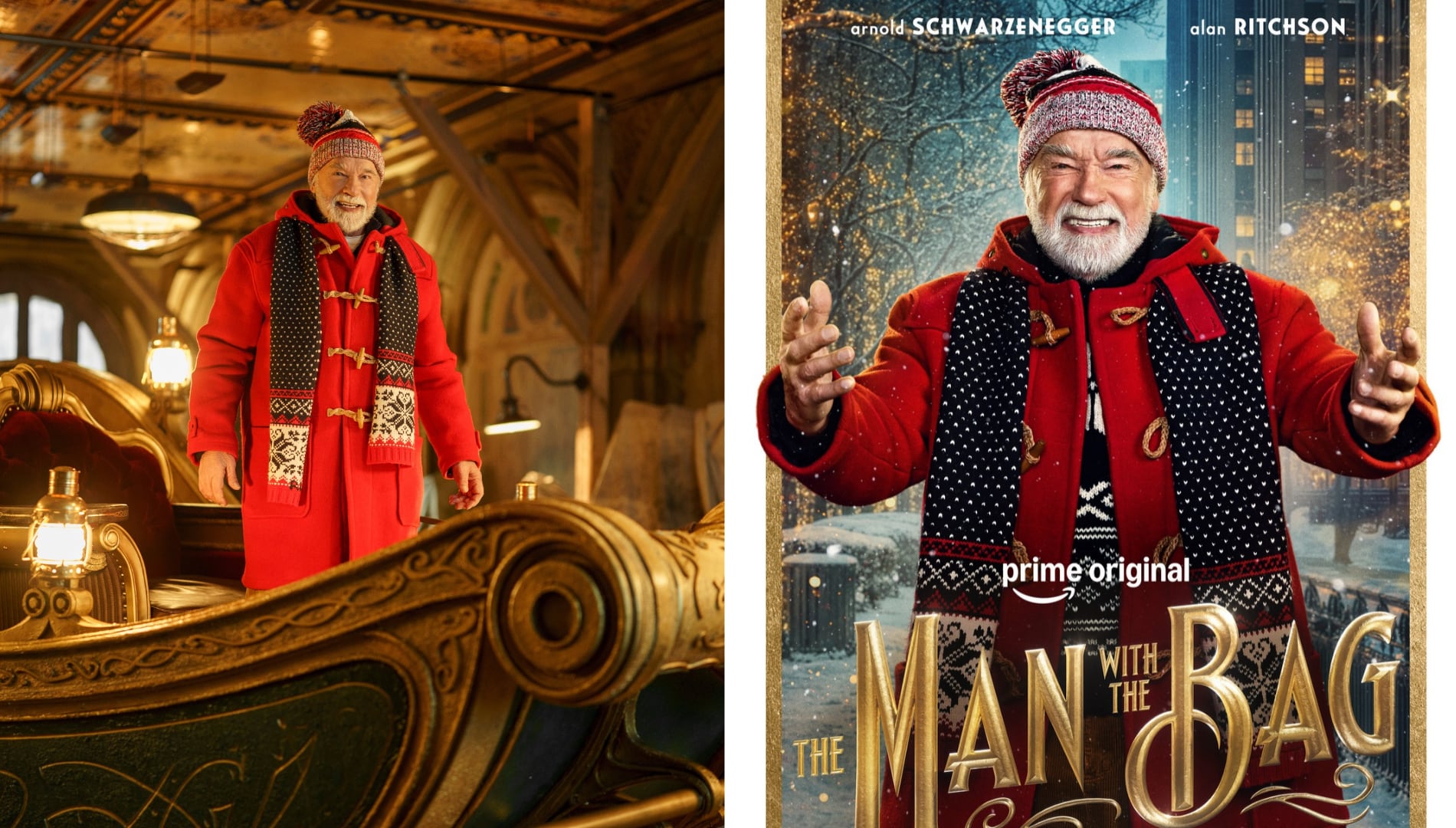 Arnold Schwarzenegger se convierte en Santa Claus para encabezar un gran robo navideño en Misión Bolsa Mágica