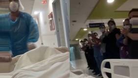 Controles sanitarios en el terminal de Santiago