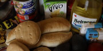 Pan canasta básica alimentos