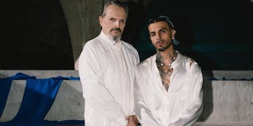 Miguel Bosé y Rauw Alejandro.