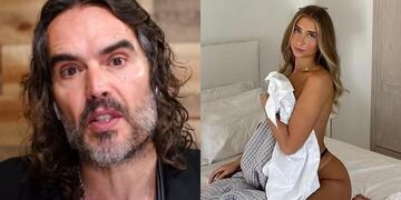 Actor Russell Brand dio su apoyo a modelo de OnlyFans que busca acostarse con mil hombres. Capturas de pantalla.