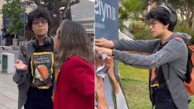 “¡A mí tampoco me cae bien Jara!”: increpan a joven que destruyó paloma de campaña de Evelyn Matthei