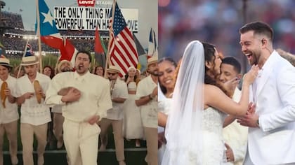 Fue real: revelan que boda en show de Bad Bunny en el Super Bowl fue de verdad