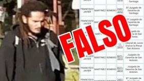 Imagen con prontuario policial de malabarista abatido en Panguipulli es falso