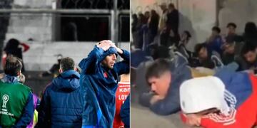 Hinchas azules detenidos