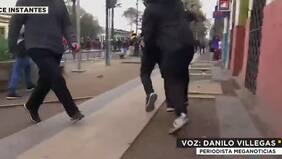 “Recibí dos golpes de puño en la cabeza”: equipo de prensa de Mega fue agredido en pleno despacho en medio de incidentes