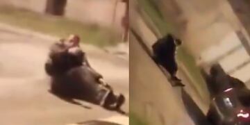 “Ahora no le vas a robar a ninguna señora”: ladrón fue amarrado y arrastrado por automóvil