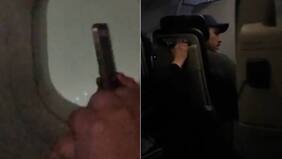 “¡Esta hu... se está moviendo mucho!“: graban exitoso aterrizaje de avión tras segundo intento durante temporal en Conce