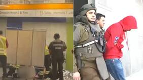 Imágenes fuertes: pasajero es apuñalado en andén de la estación Franklin del Metro de Santiago