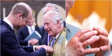 El rey Carlos III tiró la talla sobre sus “dedos de salchicha” con el príncipe William