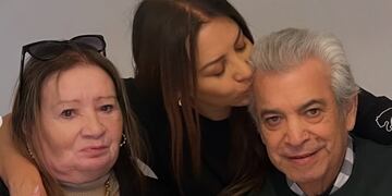 Myriam Hernández y su padre