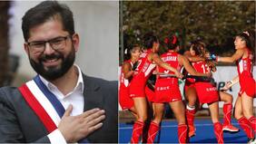“Mis respetos y orgullo nacional”: Presidente Boric felicitó a Las Diablas en su debut en Mundial de Hockey