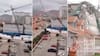 Momento de terror quedó grabado: enorme grúa pluma se desplomó y destruyó varias casas en Coquimbo