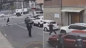 Caminó para pasar piola y hasta se persignó: graban escape de sujeto que fue dejado en libertad por error