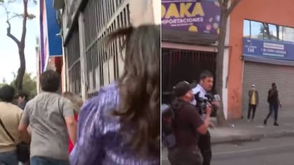 “¡Démosle jugo a los sapos!“: noteros de matinales viven segundos de terror en Meiggs tras ”encerrona" de ambulantes