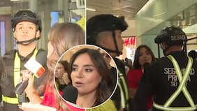 Guardias expulsaron a Daniela Muñoz en pleno despacho: notera enfrentó tenso cruce en vivo en medio de un mall