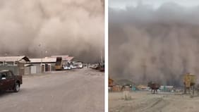Preocupación por tormenta de arena en el norte del país: usuarios compartieron impactantes registros