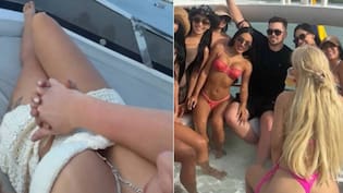 A los besos y perreando con desconocidas mujeres en bikini: Nano Calderón impacta con registros ultra hot desde Colombia