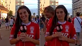 Todo quedó grabado: repudio total por acoso sexual que sufrió joven notera por parte de hincha en pleno despacho en vivo