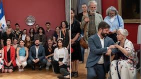 Luego de recibir duros palos: Boric regaloneó con actores y actrices en una íntima cita en La Moneda