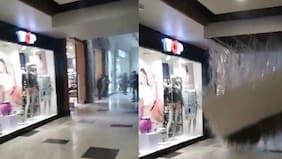 Centro comercial colapsó tras intensas lluvias en Chillán: se cayó el techo y se inundó
