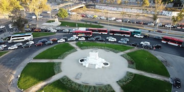 Adiós a la rotonda en Plaza Italia