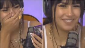 Skarcita le hizo coqueta invitación a Hans: la joven lo llamó mientras grababa programa con Karol Lucero