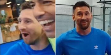 Lionel Messi se lució jugando pádel con Luis Suárez previo a la Copa América: registro filtrado se hizo viral