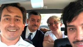 El gesto del actor Héctor Morales en medio de la jornada de protestas en Santiago