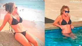 Las fotos de Eva Gómez estupenda en bikini a los 46 años y su rutina para mantenerse así de bien