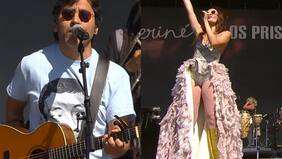 Claudio Narea tocó “El baile de los que sobran” junto a Monsieur Periné en el Lollapalooza