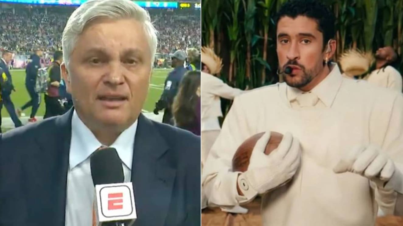 “Se vale tener una lágrima en el ojo“: periodista llora en vivo tras histórico concierto de Bad Bunny en el Super Bowl