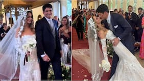 Trinidad de la Noi y Esteban Grimalt se casaron en una elegante ceremonia: compartieron registros de su especial matrimonio