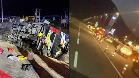 Bus con hinchas de Colo Colo se vuelca en Ruta 5 Norte: dos permanecen en riesgo vital