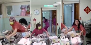 personal de salud protegió como pudo a guaguas durante terremoto en Taiwán