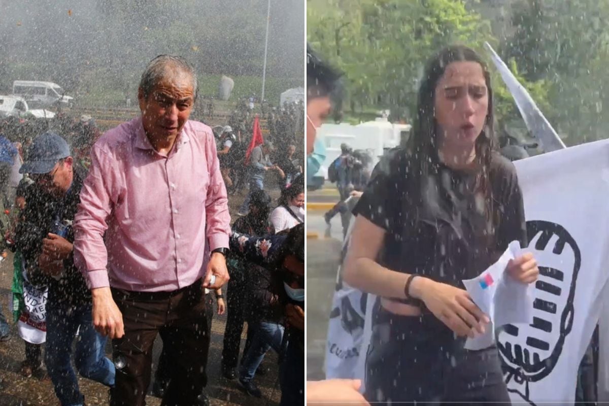 “¡Esto es fascismo puro!“: Dirigentes denuncian abrupta acción de Carabineros cuando encabezaban la marcha Confech