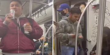 Video viral rayando el Metro