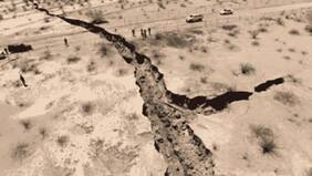 Se ve desde el espacio: difunden fotos de la enorme grieta que dejó terremoto 7,1 en California