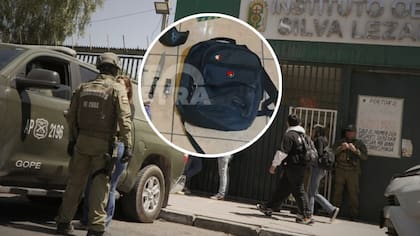 Alarmante imagen expuesta en pantalla: Revelan “arsenal” en la mochila del alumno que mató a inspectora en Calama