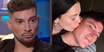 Luis Mateucci en un pantallazo. Daniela Aránguiz y "Cuco" Cerda en la primera foto juntos que ella compartió.