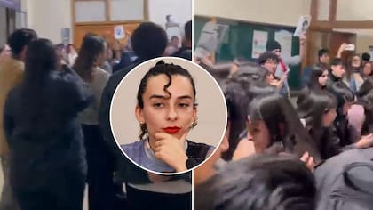 “¡Facha cu...! ¡Fascista de...!“: Revelan video de furiosa funa contra ”Capitana" Rodríguez en la Universidad de Chile