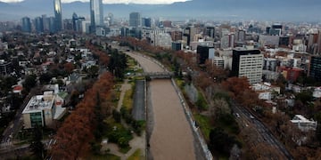Vistas aeres de Santiago luego de la lluvia 24/06/2024