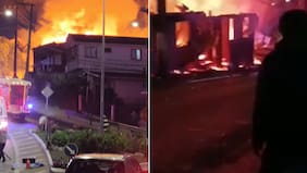 Violento incendio arrasa con al menos 7 casas en Tomé