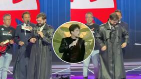 Boric participó en subasta de Teletón por la gabardina de Emmanuel y el artista reaccionó: “Ojalá que la ganes”